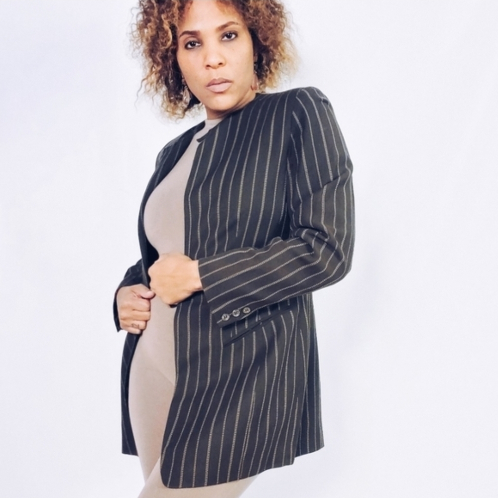 Emanuel Ungaro Striped Suit Jacket